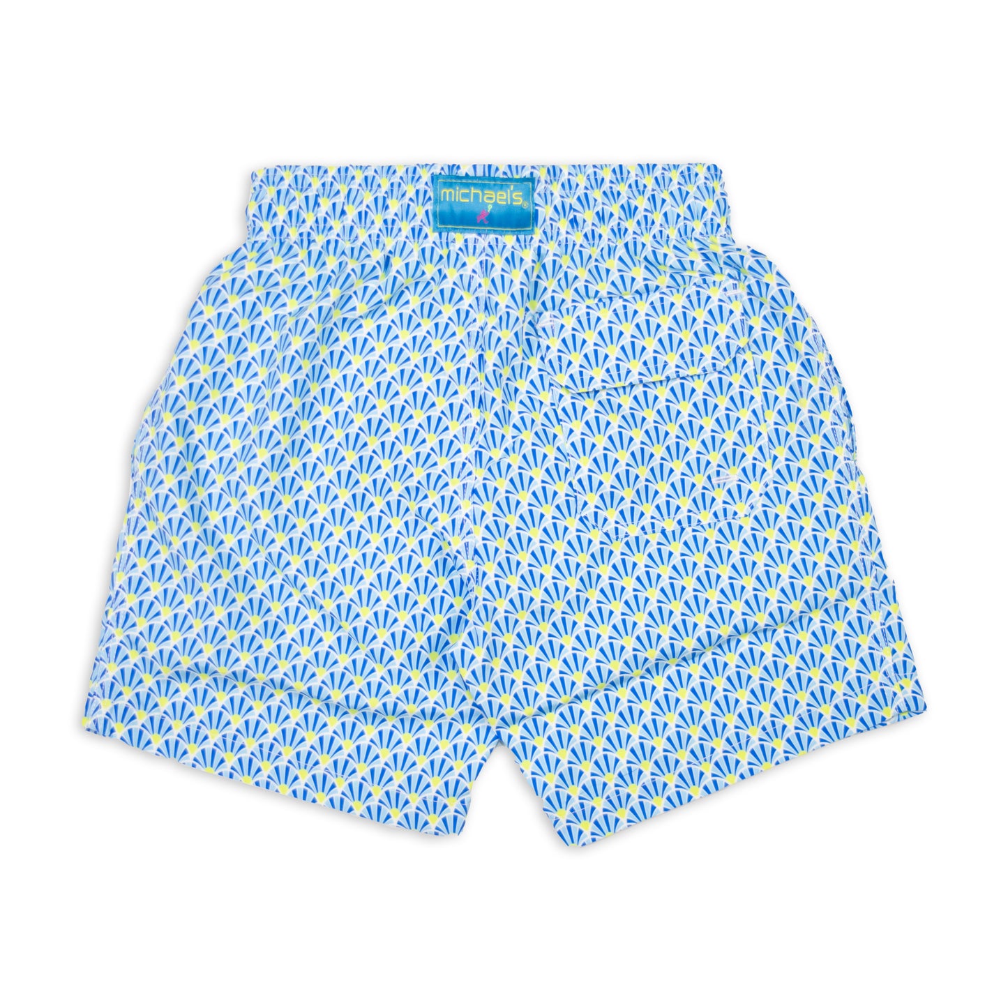 Kid's Fans Mesh Swim Trunk - Royal/Yellow