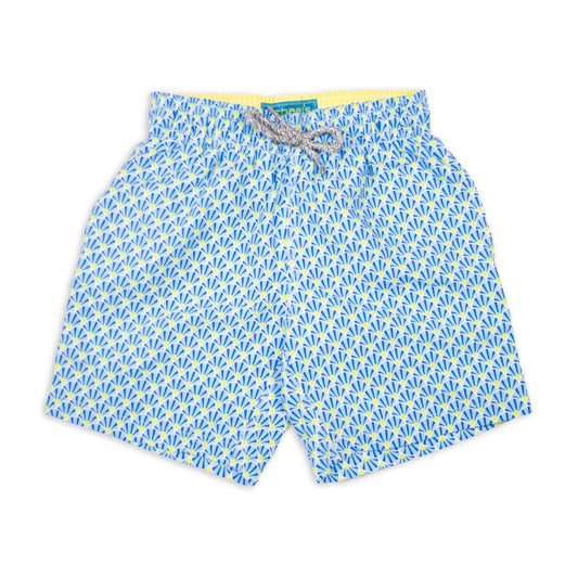 Kid's Fans Mesh Swim Trunk - Royal/Yellow