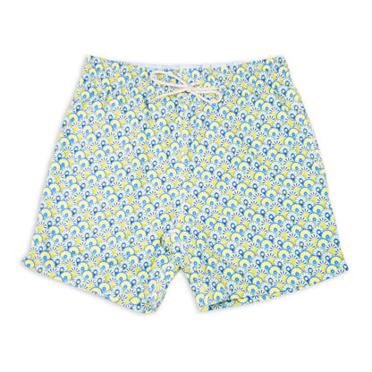 Men's Cyclist Liner Swim Trunks - Dunes Yellow