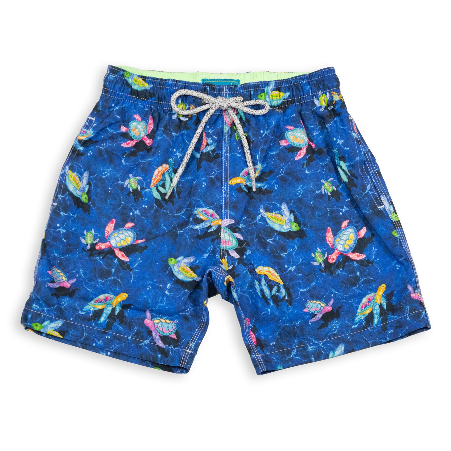 Kid's New Turtles Mesh Swim Trunk - Navy Blue