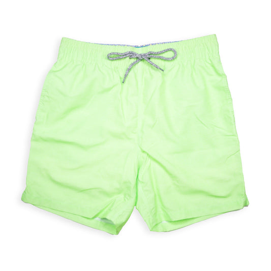 Men's Mesh Liner Swim Trunks - Solid Linen Green