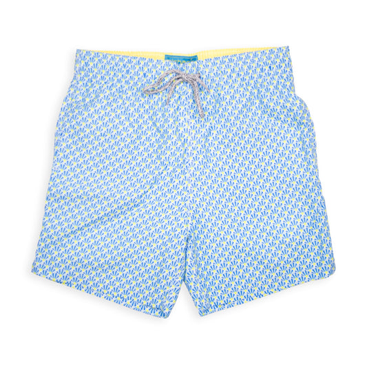 Men's Mesh Liner Swim Trunks - Fans Royal/Yellow