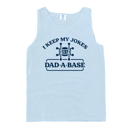 I Keep My Jokes In A Dad A Base (Blue)