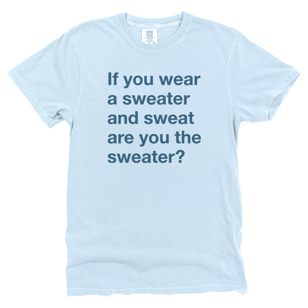 If You Wear a Sweater and Sweat are You The Sweater (Text Only)