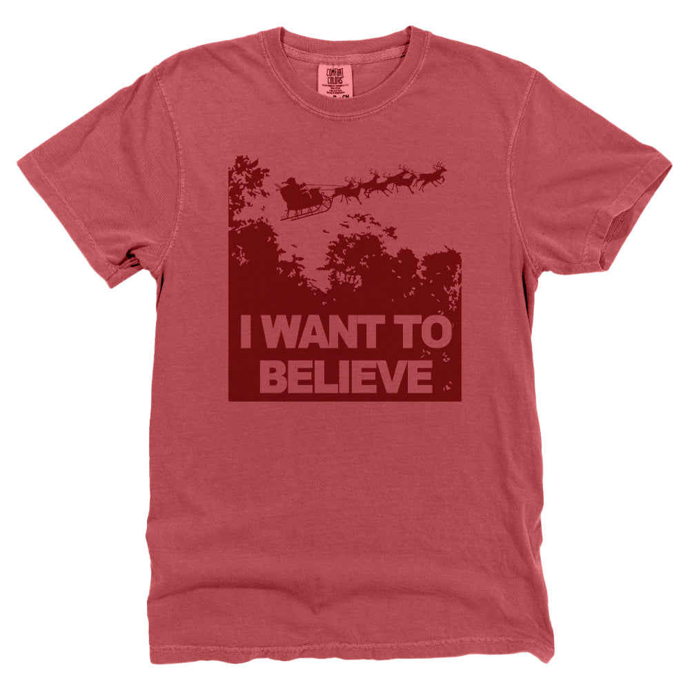 I Want to Believe in Santa (Red)