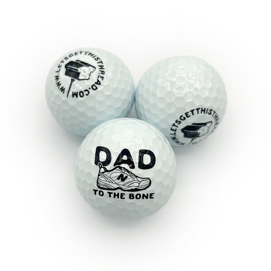 Dad to the Bone Golf Balls (3 Pack)