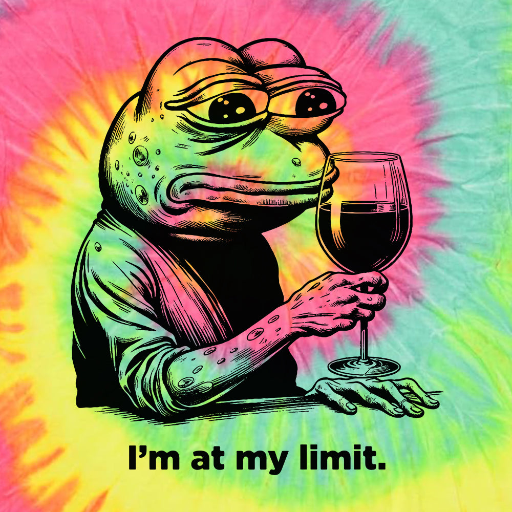 Sad Pepe With Wine