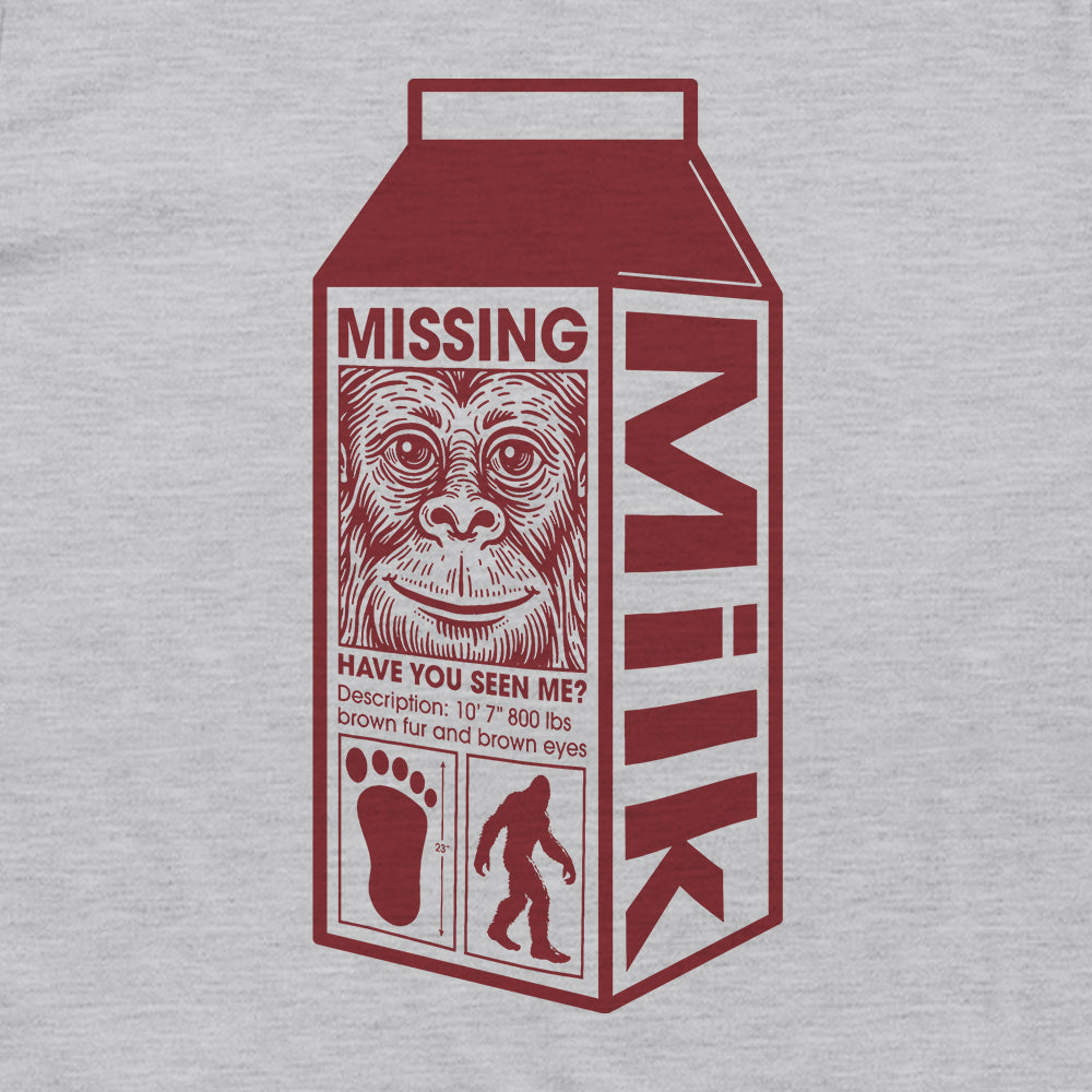 Bigfoot Missing Milk Carton