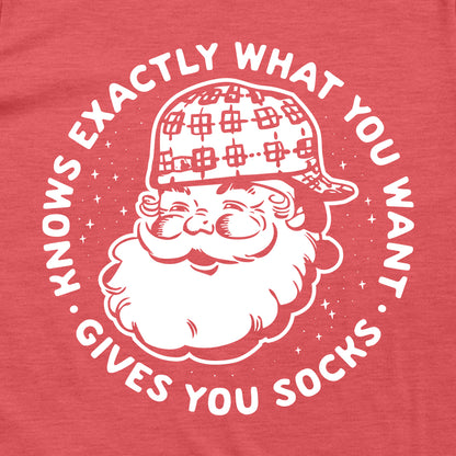 Knows exactly what you want gives you socks