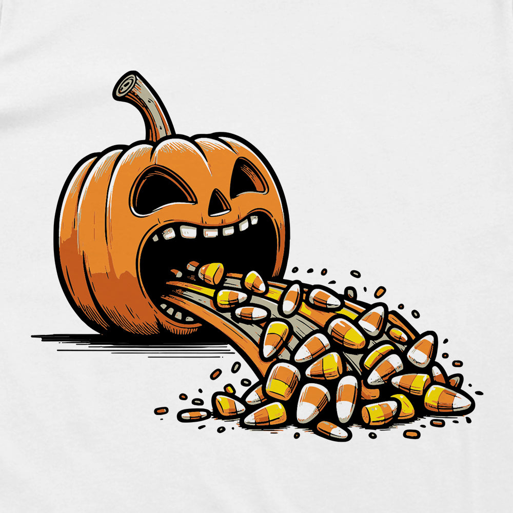 Candy Corn Puke (Left Chest)