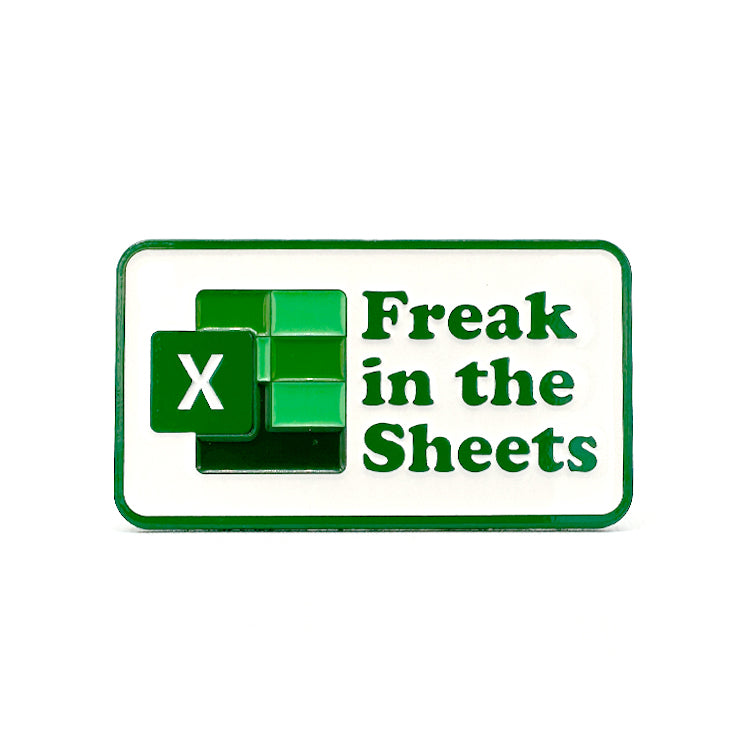 Freak in the Sheets Enamel Pin