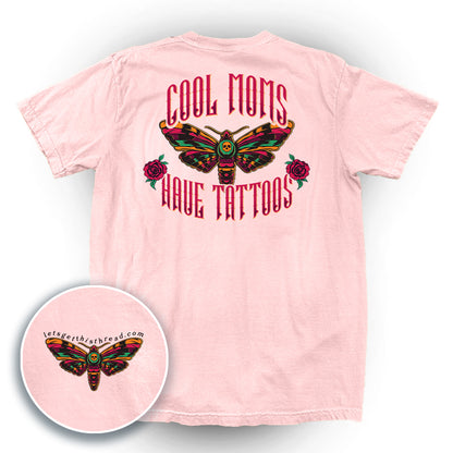 Cool Moms Have Tattoos Death Moth (Back Print)