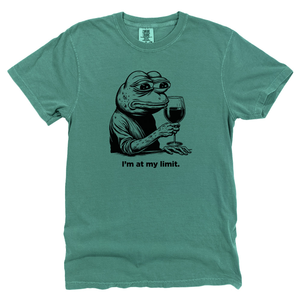 Sad Pepe With Wine