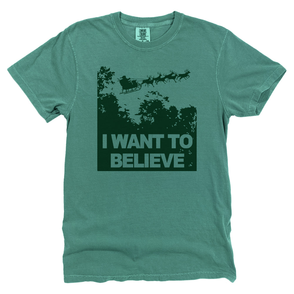 I Want to Believe in Santa (Green)