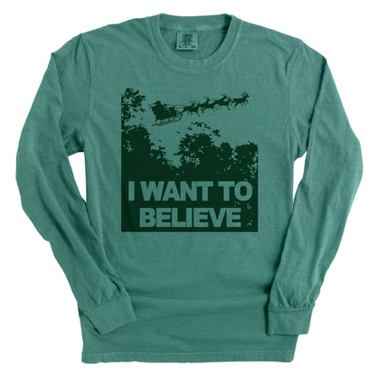 I Want to Believe in Santa (Green)