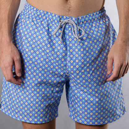 Men's Mesh Liner Swim Trunks - Medallion Lavender