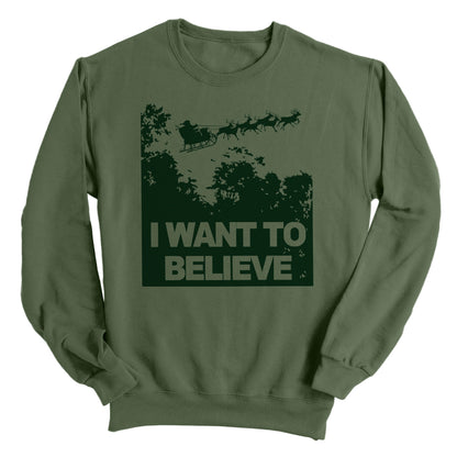 I Want to Believe in Santa (Green)