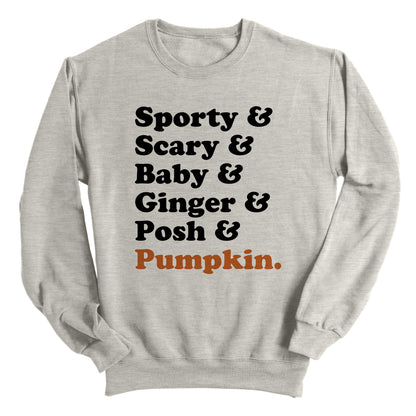 Sporty Scary Baby Ginger Posh Pumpkin