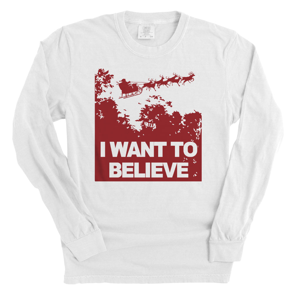 I Want to Believe in Santa (Red)