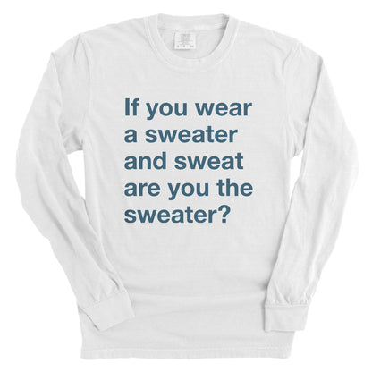 If You Wear a Sweater and Sweat are You The Sweater (Text Only)