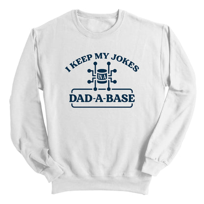 I Keep My Jokes In A Dad A Base (Blue)