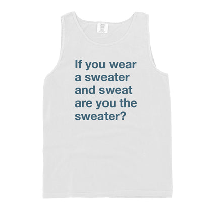 If You Wear a Sweater and Sweat are You The Sweater (Text Only)