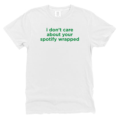 I Don't Care About Your Spotify Wrapped