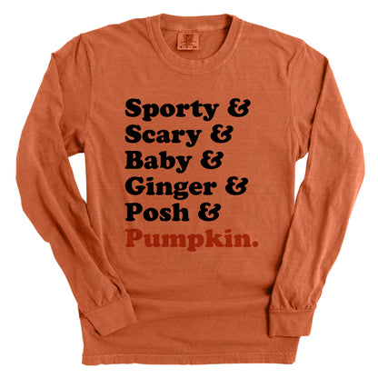 Sporty Scary Baby Ginger Posh Pumpkin